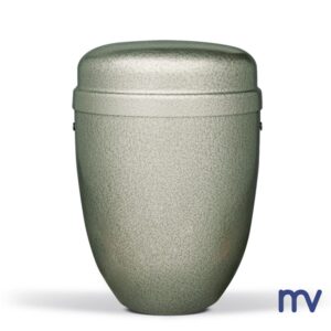 Morivita - Steel urn hammered grey, image transfer possible