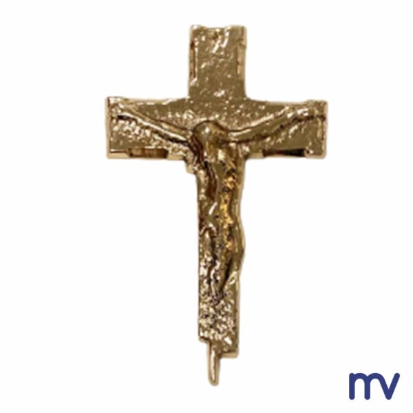 Morivita - Croix de bronze | Avec Christ en relief - Handmade in Belgium