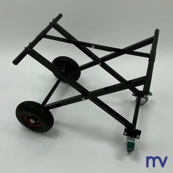 Morivita - Zwarte poederlak lichtgewicht trolley