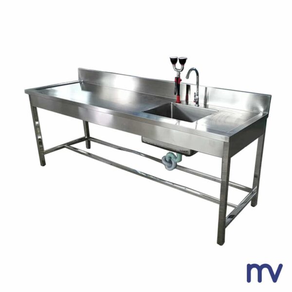 Morivita - Clean Table - Autopsy tafel met afvoer en sproeikraan