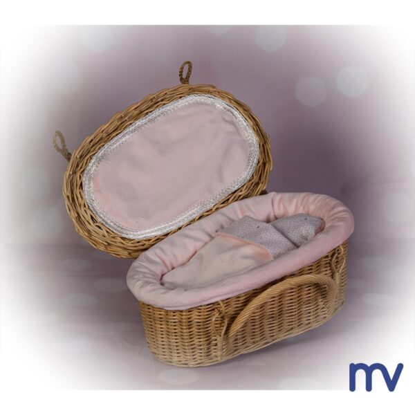 Morivita - Wicker basket in soft tissu