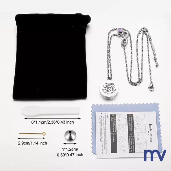 Morivita Funeral Supplies Donegal Ash jewels - Ash bracelets - pendants - key chains - infinity sign