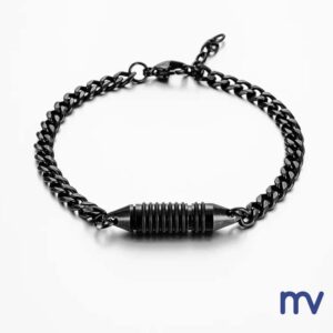 Morivita Funeral Supplies Donegal Ash jewels - Ash bracelets - pendants - key chains - Bracelet silver and black Men