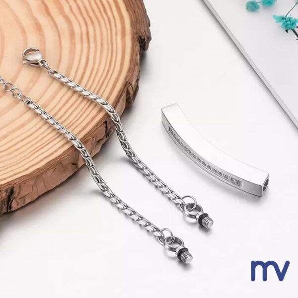 Morivita Funeral Supplies Donegal Ash jewels - Ash bracelets - pendants - key chains - Bracelet silver with shiny stones